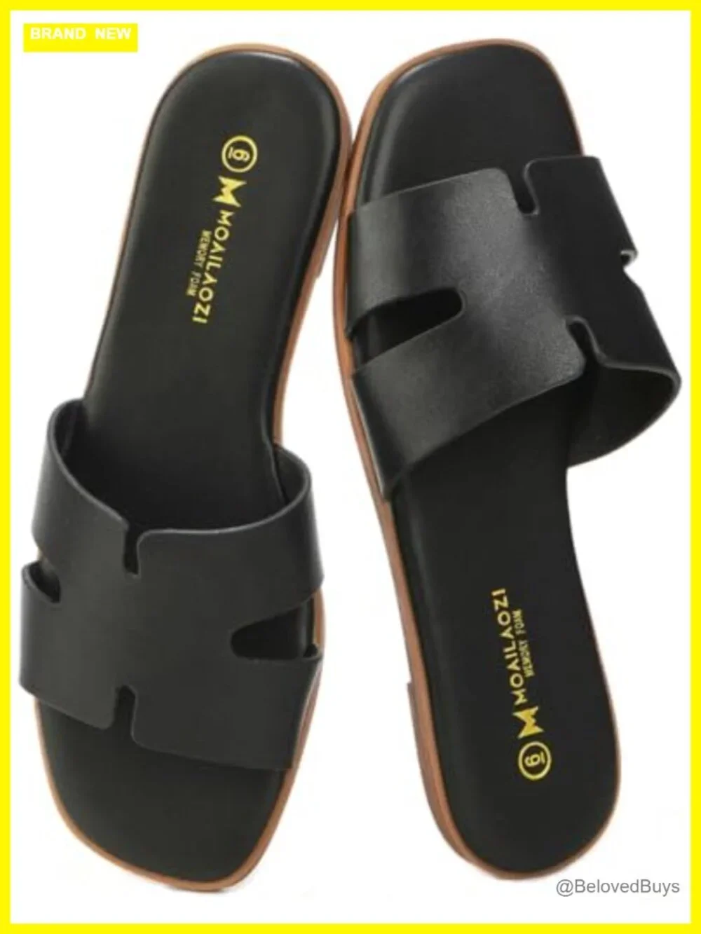 Women's Flat Sandals Slip On Slide Comfortable Memory Foam Summer Beach
